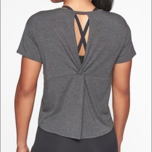 Athleta Open Back Cloudlight Tee NWOT